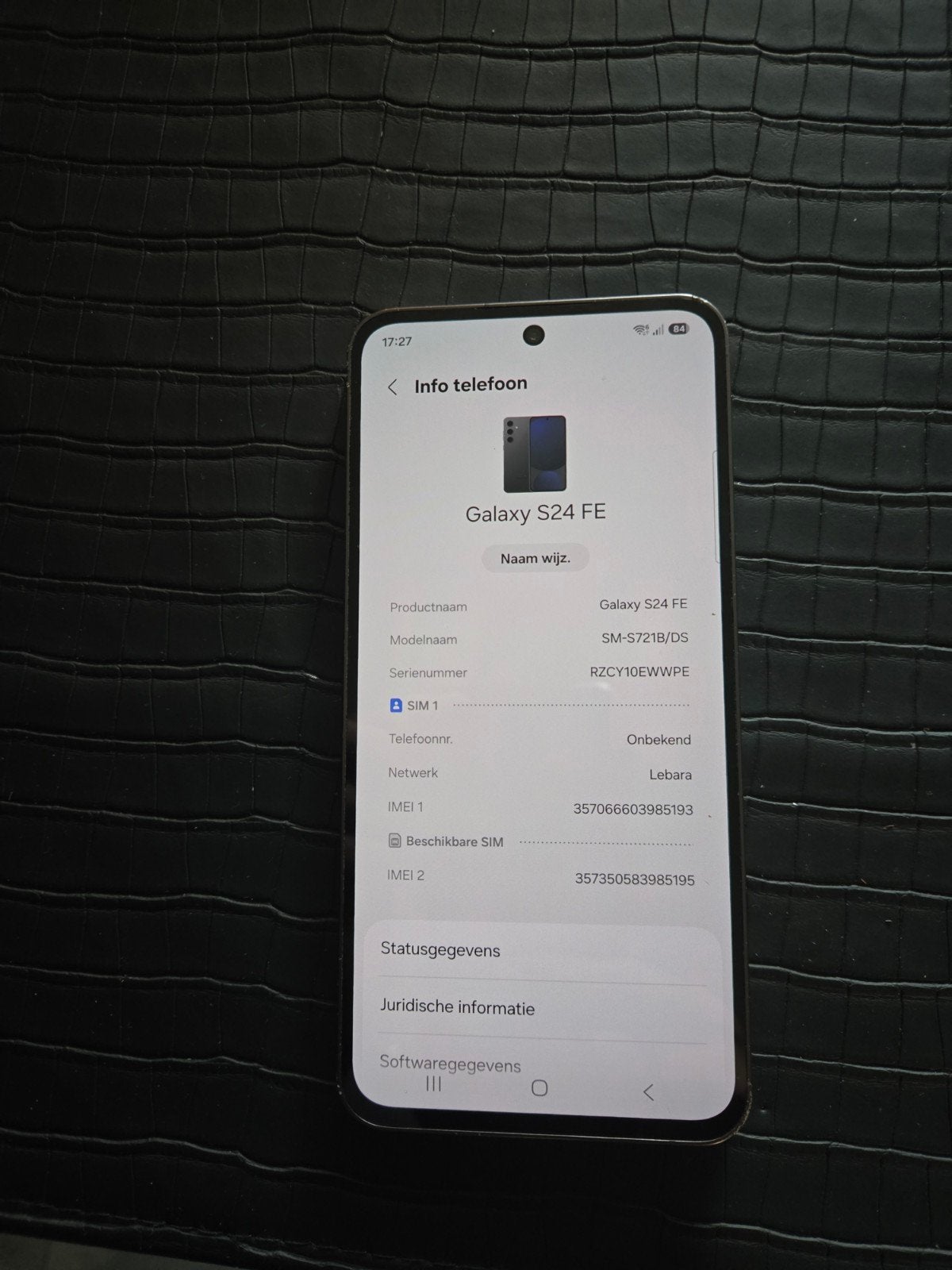 Samsung Galaxy S24 FE - Zo goed als nieuw, Telecommunicatie, Mobiele telefoons | Samsung, Galaxy S24, Zwart, Touchscreen, Ophalen of Verzenden