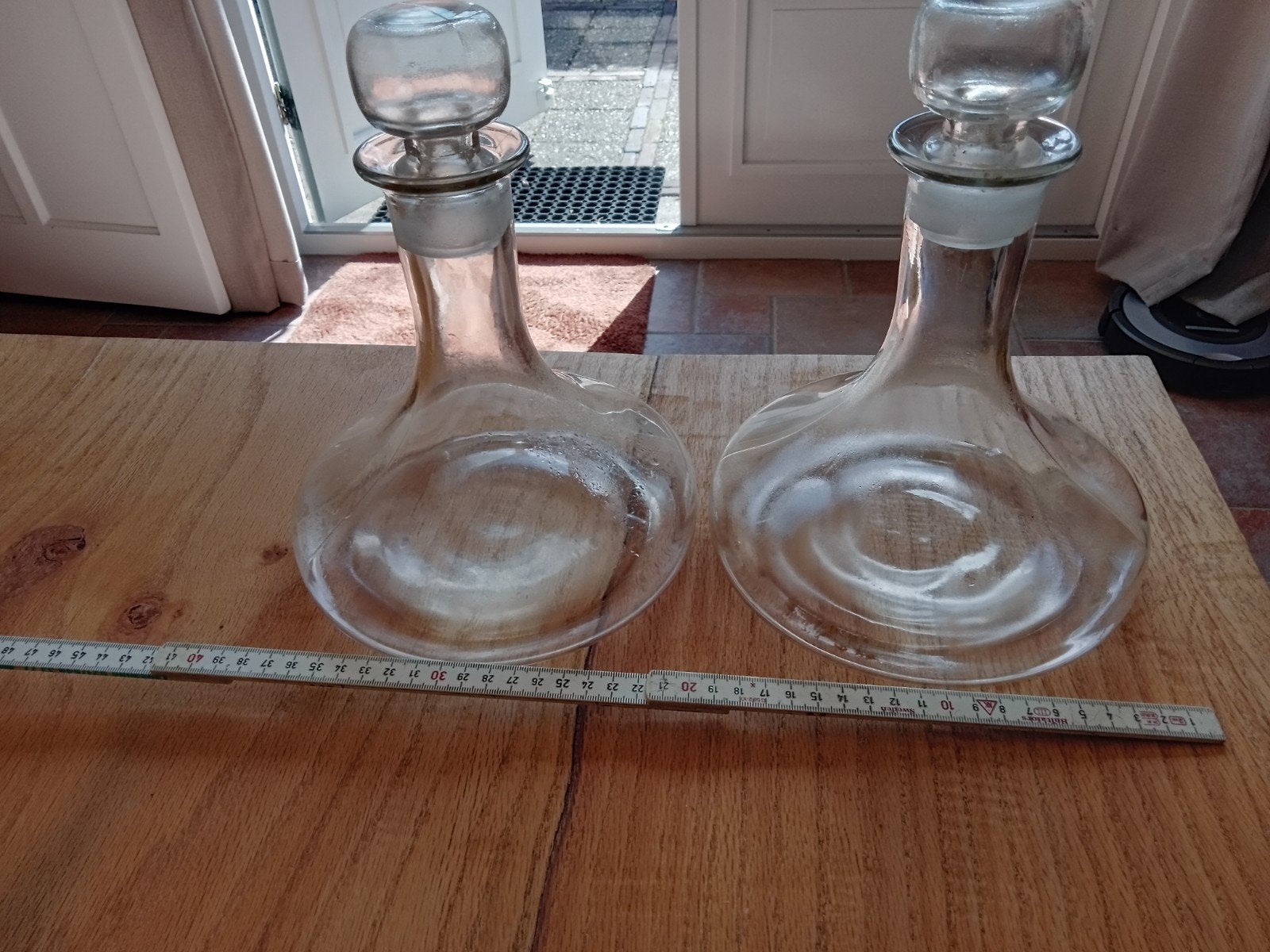 Glazen karaf 2x, Ophalen