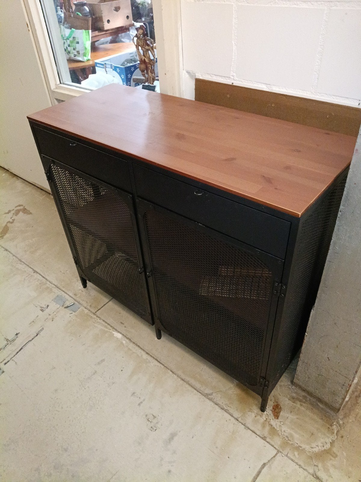 Industriële ladekast/dressoir met kleine beschadiging, Ophalen of Verzenden