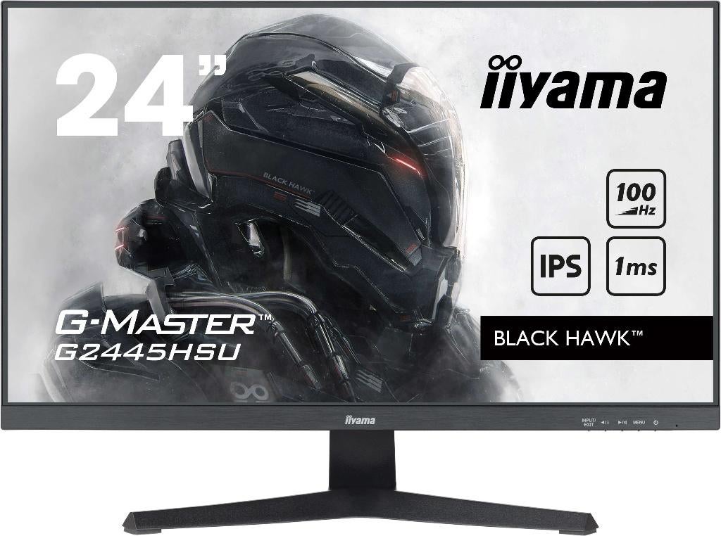 Opruiming: IIyama G-Master G2445HSU-B2, 24"/Full HD/IPS/1ms, Iiyama G-master, HDMI, IPS, Kantelbaar
