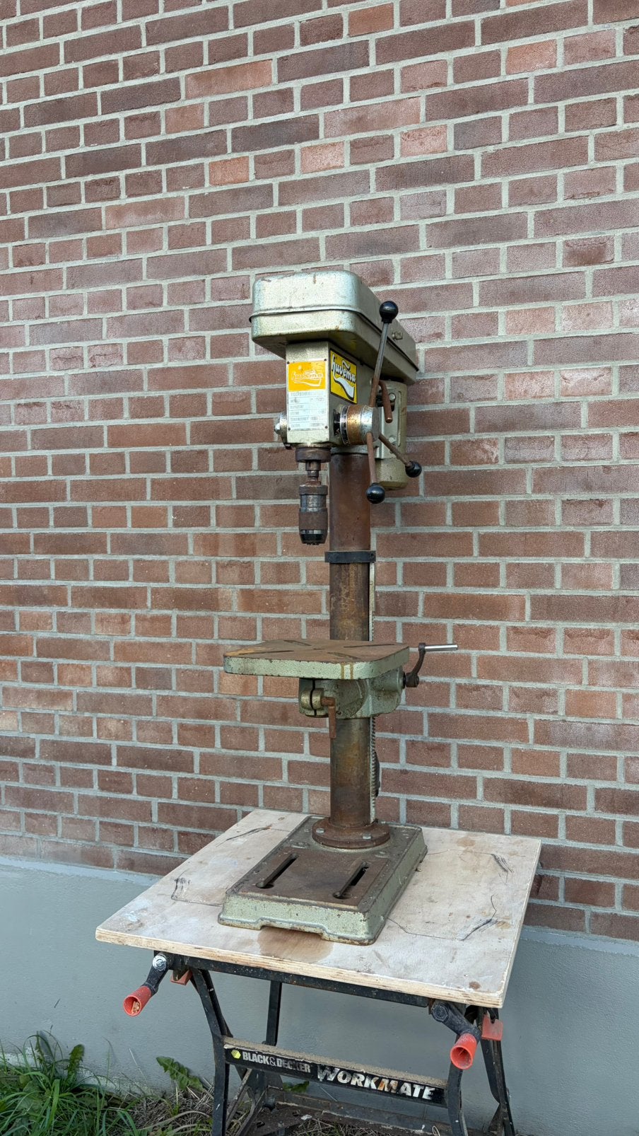 Huvema tafelboormachine, Doe-het-zelf en Verbouw, Gereedschap | Boormachines, Ophalen, Gebruikt, Kolomboormachine