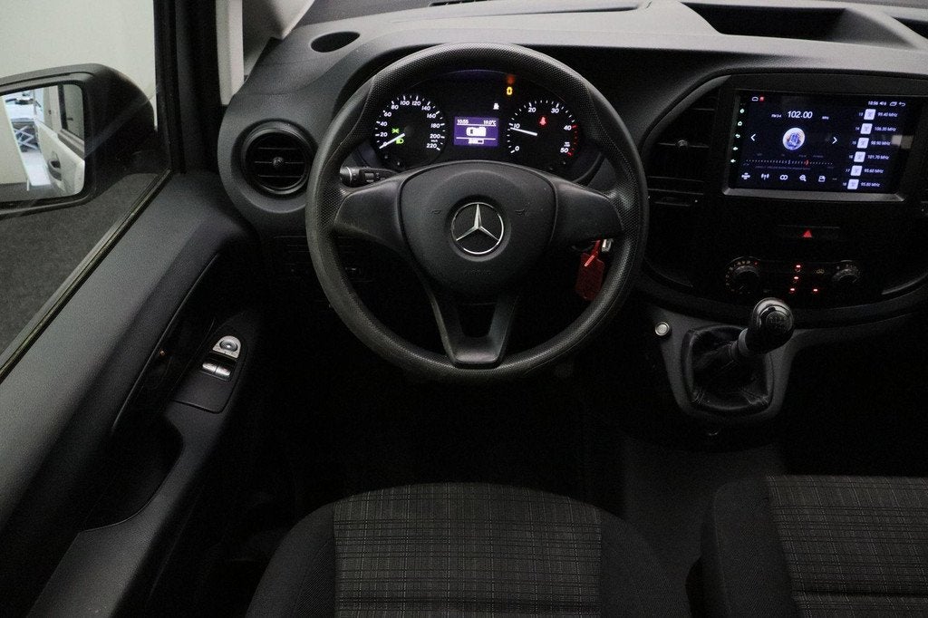 Mercedes-Benz Vito 111 CDI Lang Dubbel Cabine 2017 | Achteru, Auto's, Voorwielaandrijving, Stof, Gebruikt, Euro 6