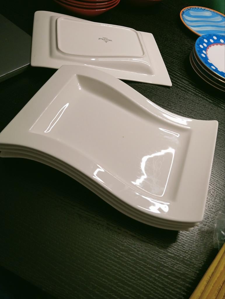 New Wave van Villeroy&Boch 3x, 38 cm lang 22 cm breed, Ophalen of Verzenden, Porselein, Overige stijlen, Bord(en)