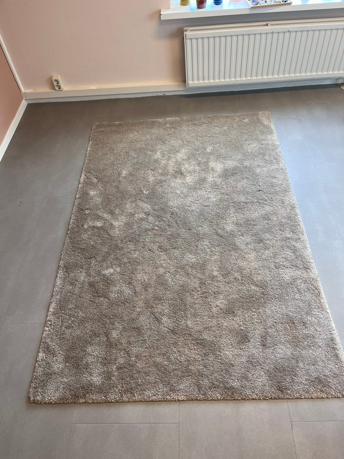 Stoense vloerkleed Ikea beige (licht bruin), Ophalen, Bruin, 200 cm of meer, Zo goed als nieuw
