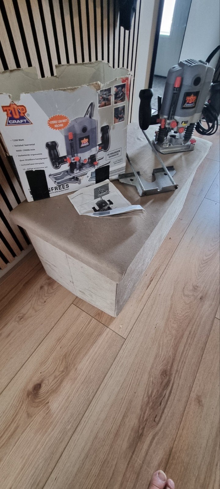 Top Craft Bovenfrees 1200W - Zo goed als nieuw, Ophalen, Zo goed als nieuw, Bovenfrees, Top Craft
