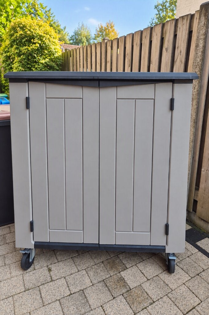 Keter opbergbox op wieltjes -  135 x 115 x 80cm (LBD), Tuin en Terras, Ophalen, Gebruikt, Kunststof, Overige typen