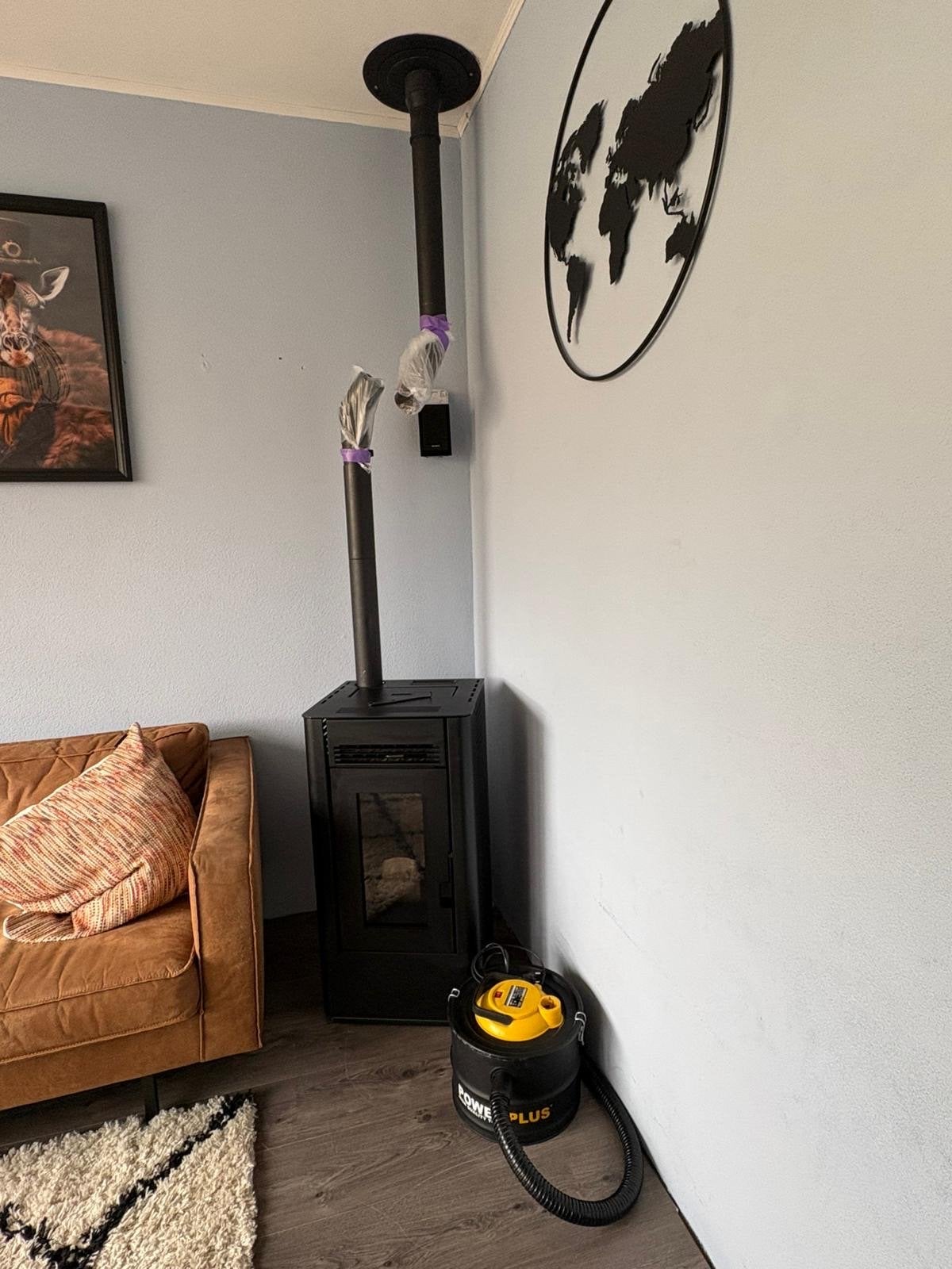 ItalNext Pelletkachel 8 kW met WiFi en Bovenansluiting, Ophalen, Overige brandstoffen, Zo goed als nieuw, Pelletkachel