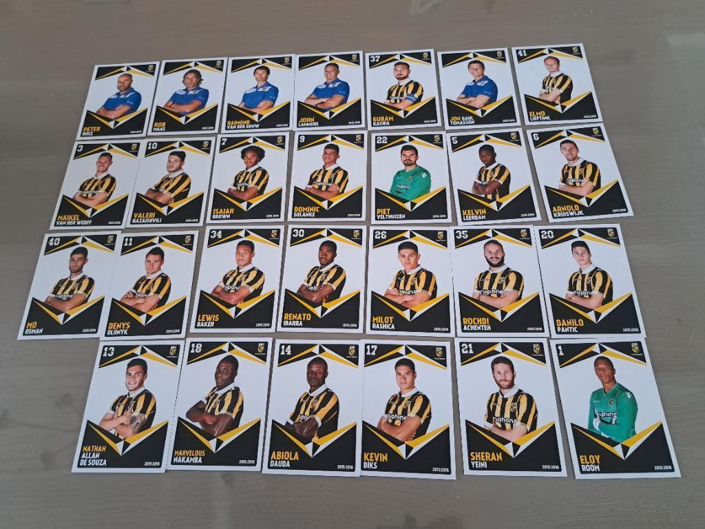 27 fotokaarten Vitesse 15-16, Verzenden, Zo goed als nieuw, Vitesse