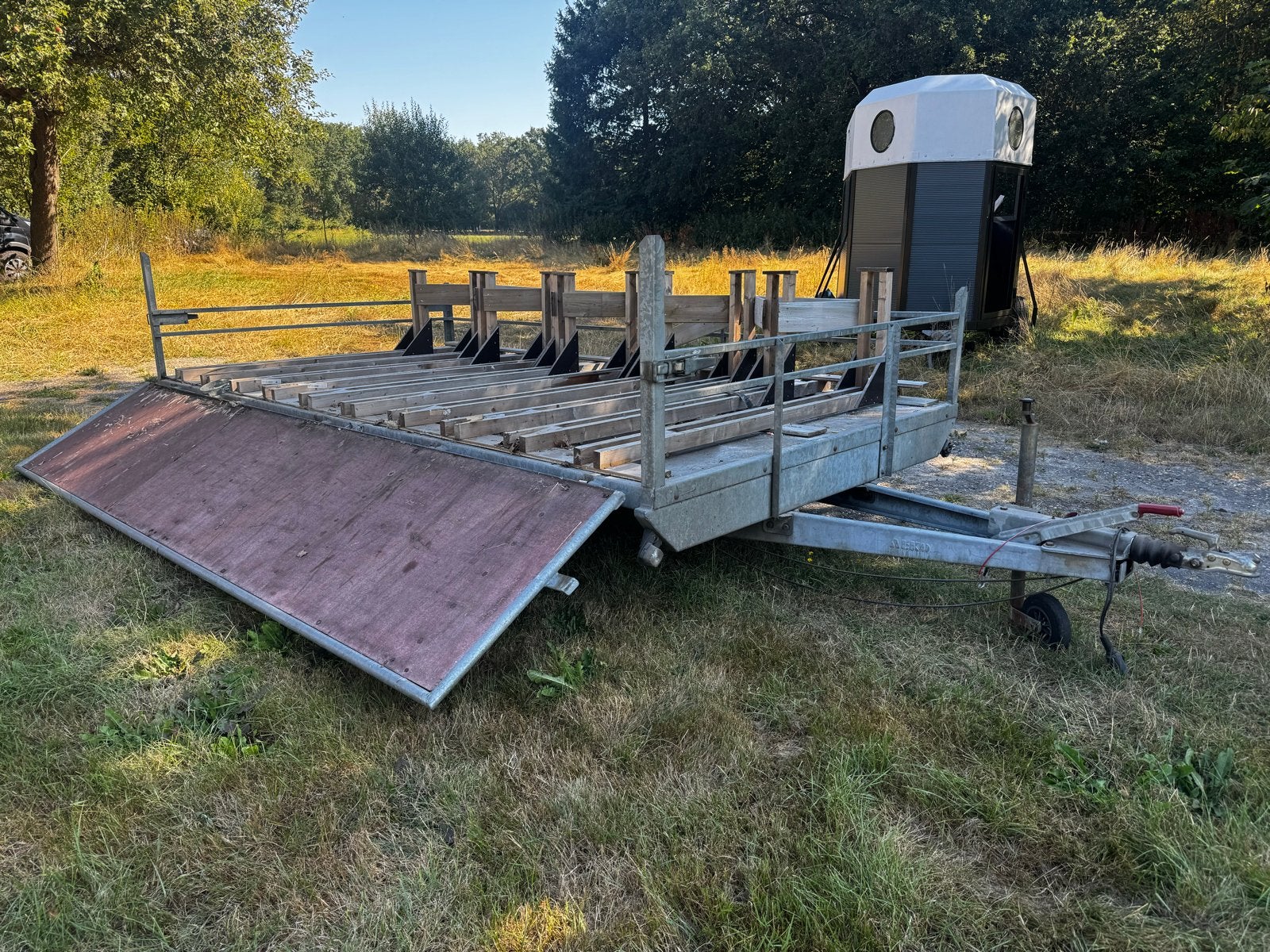 Plateau aanhanger 380x200 - Ideaal voor transport, Auto diversen, Gebruikt, Verzenden, X, X