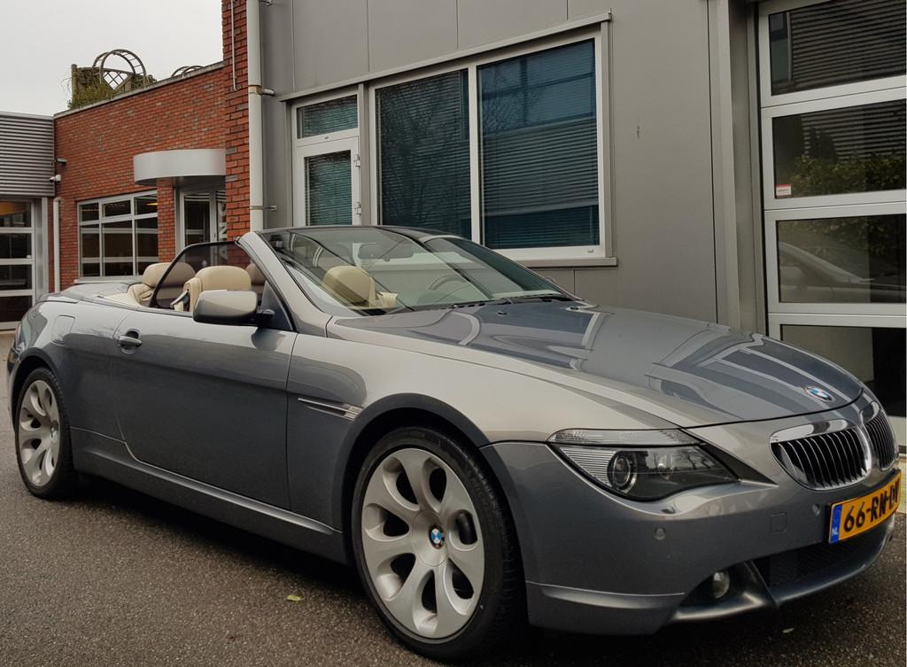 BMW 6 Serie Cabrio 645Ci Cabrio Aut Navi Leder Afs 19"Vlg, Auto's, BMW, Automaat, Achterwielaandrijving, Gebruikt, Cabriolet