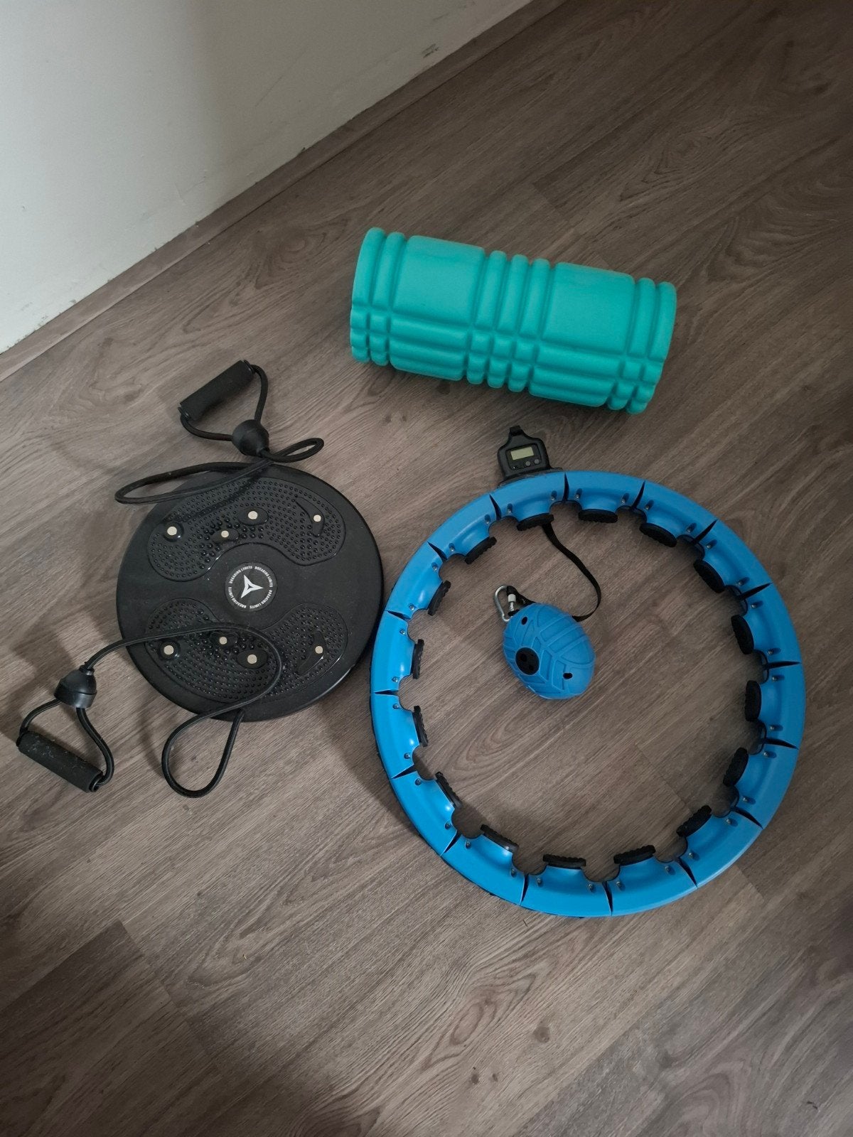 Fitness set: Foamroller, Balansbord, Smart Hoelahoep, Ophalen, Gebruikt, Armen, Foamroller