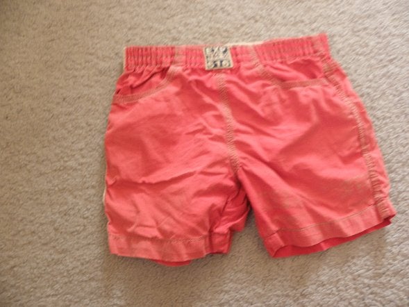 Goedkope soepele rood katoenen bermuda broek IKKS 92 goed, Broek, Gebruikt, IKKS, Ophalen of Verzenden