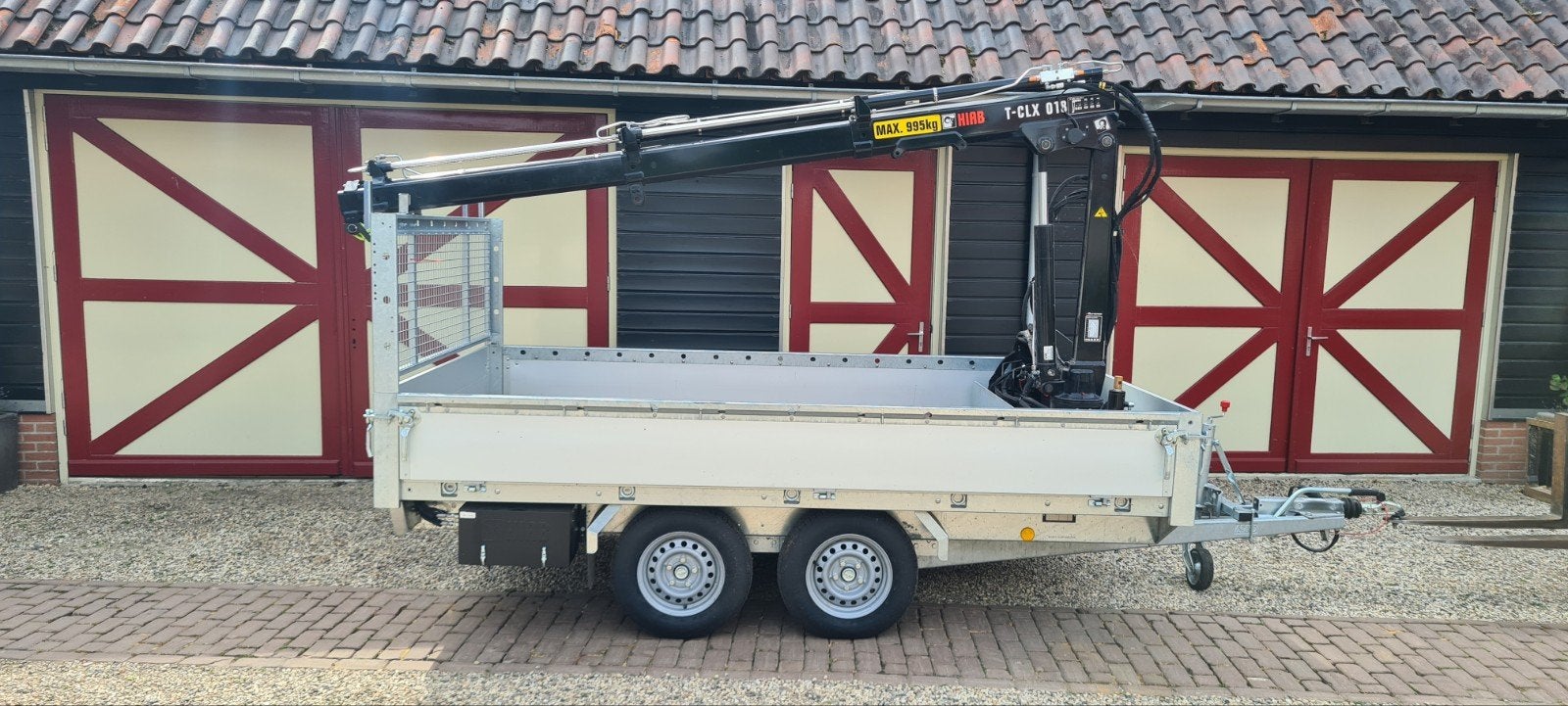 Nieuwe SIGG aanhangwagen met Hiab laadkraan, Auto diversen, Aanhangers en Bagagewagens, Ophalen