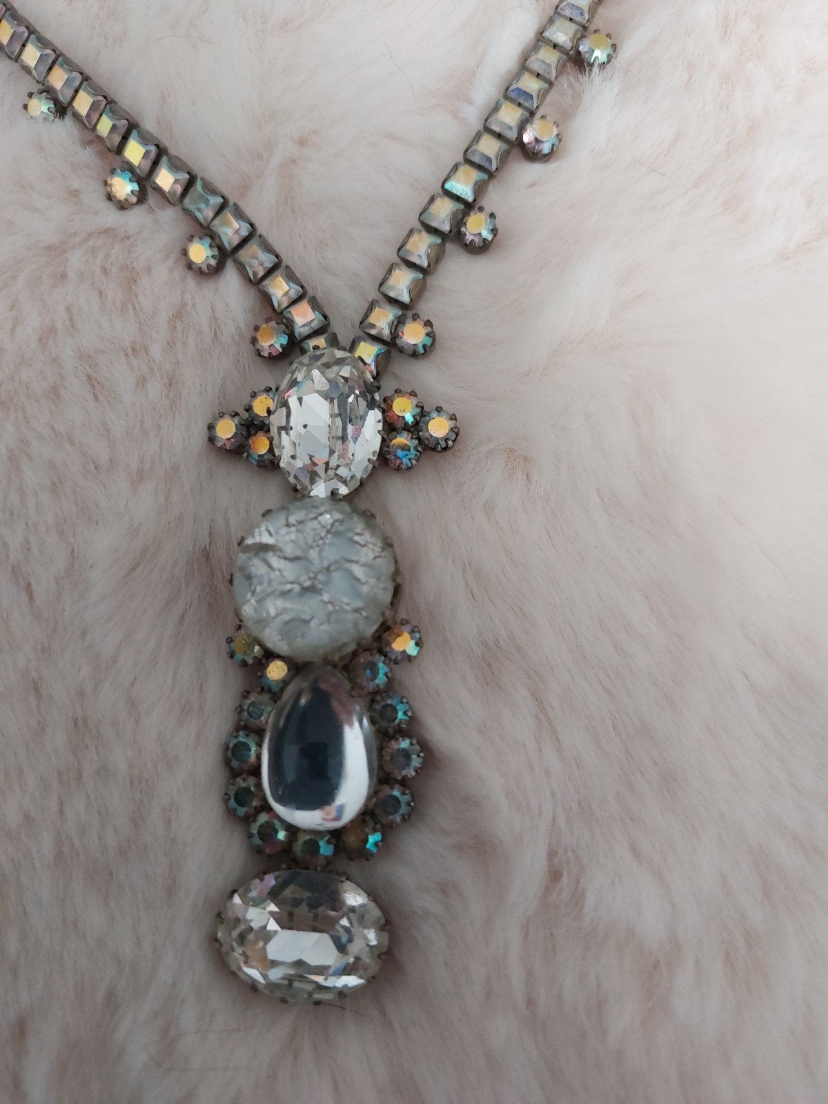 Otazu ketting met kristallen en hanger, Ophalen of Verzenden