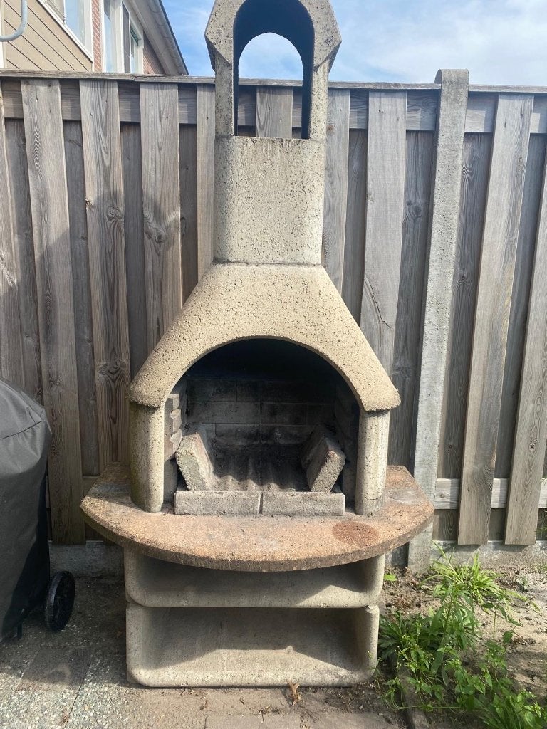Beton BBQ, Ophalen, Gebruikt