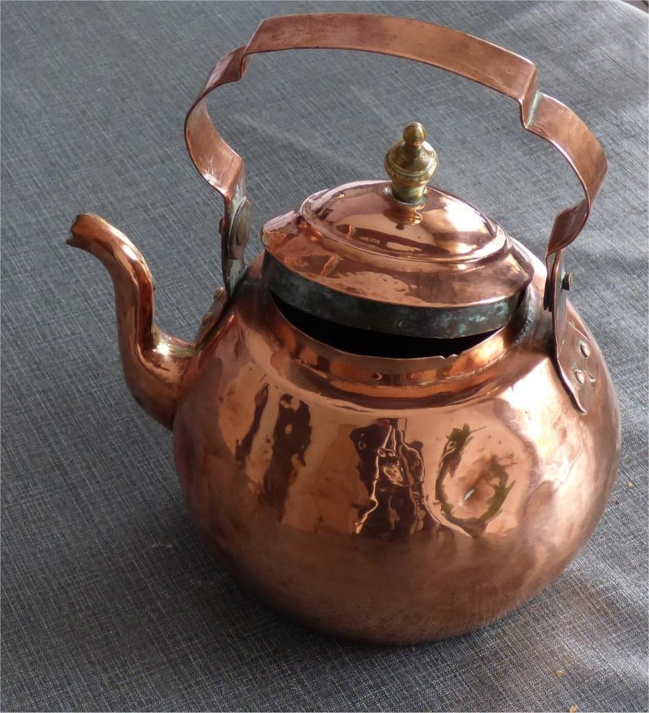 Koperen keteltje, Ophalen of Verzenden, Koper