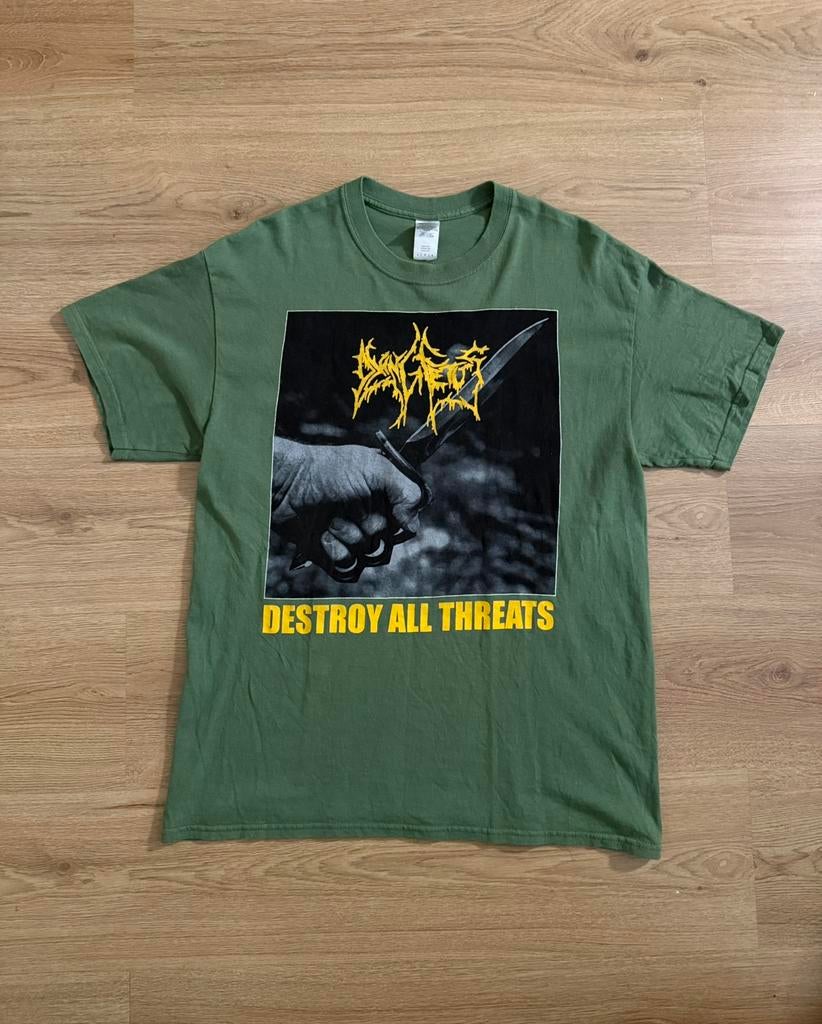 2013 Dying Fetus shirt, Ophalen of Verzenden, Zo goed als nieuw, Zwart
