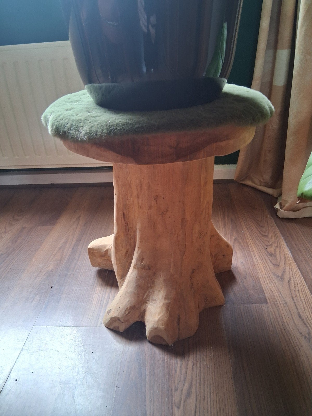 mooie boomstam kruk 50 cm, Ophalen, Hout