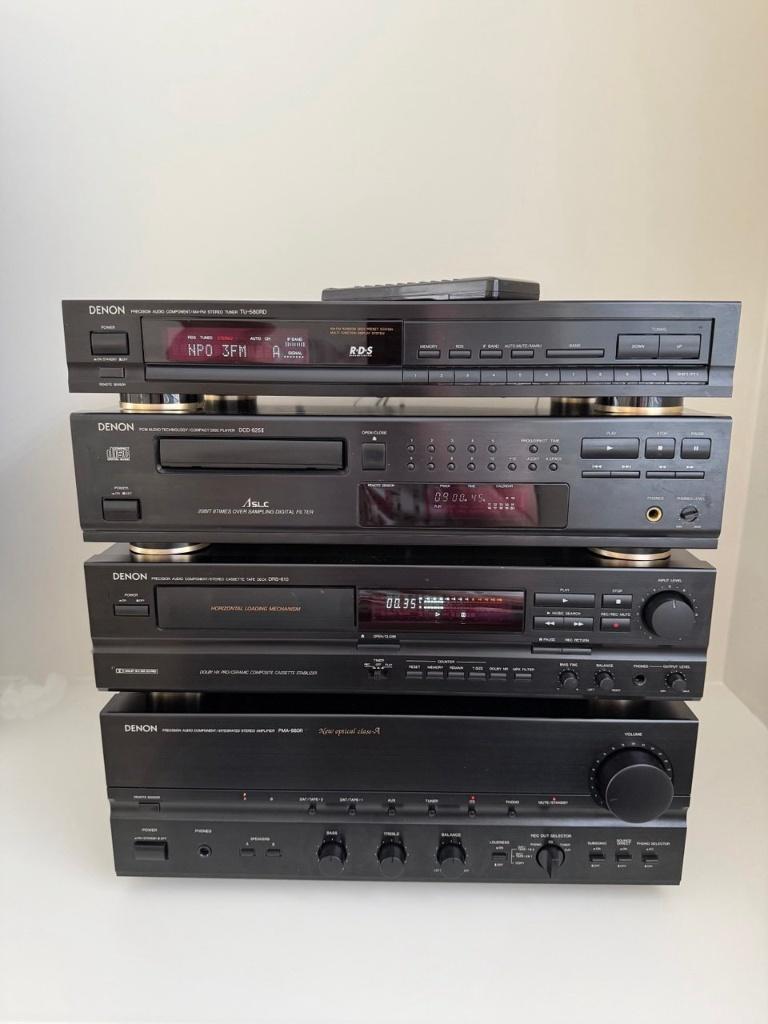 Denon PMA-880R DCD-625 TU-580RD DRS-610 krachtige hifi set, Ophalen, Tuner of Radio, Denon, Losse componenten