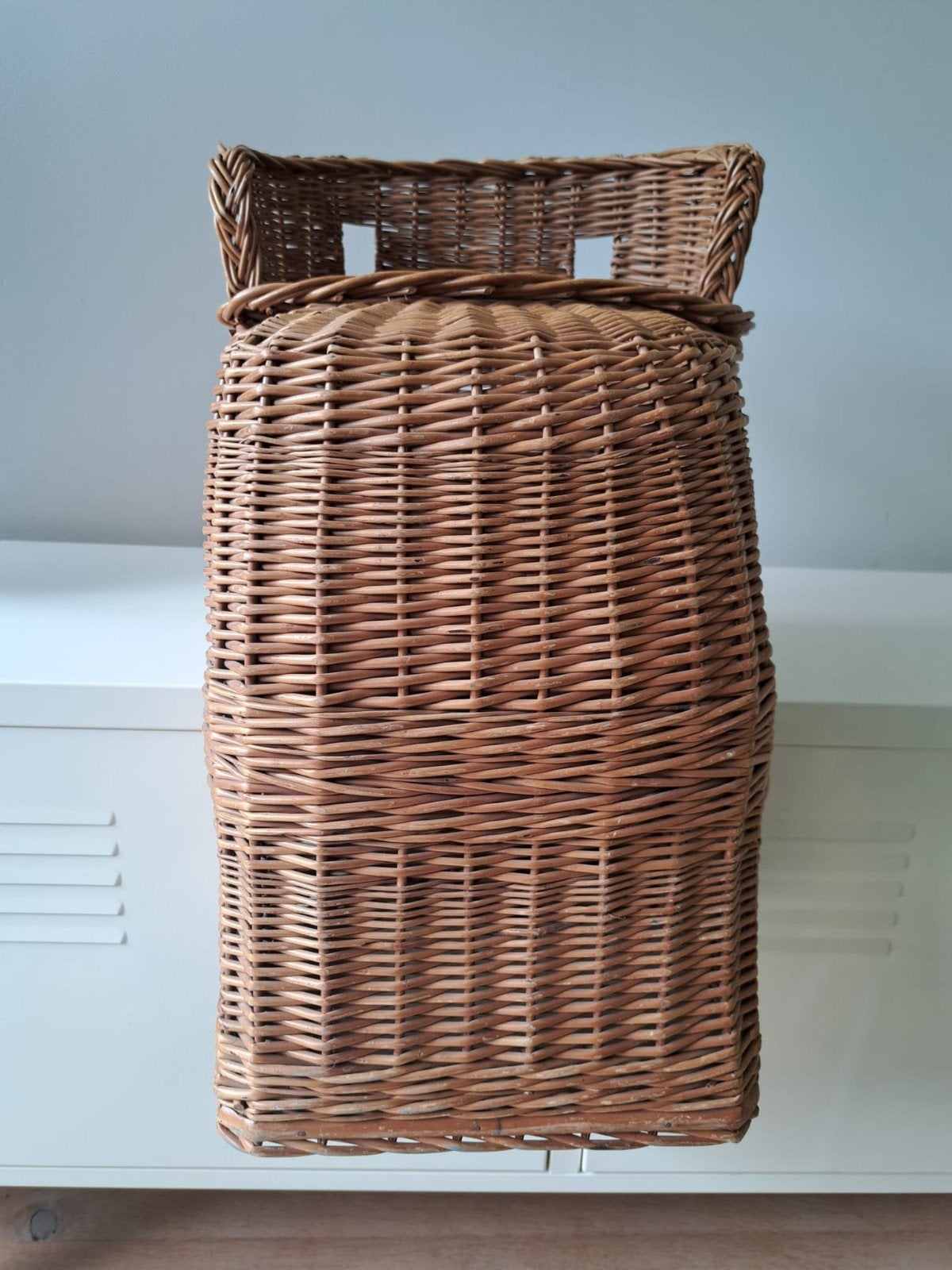 Vintage kinderfietsmand van pitriet, Ophalen, Kinderkar