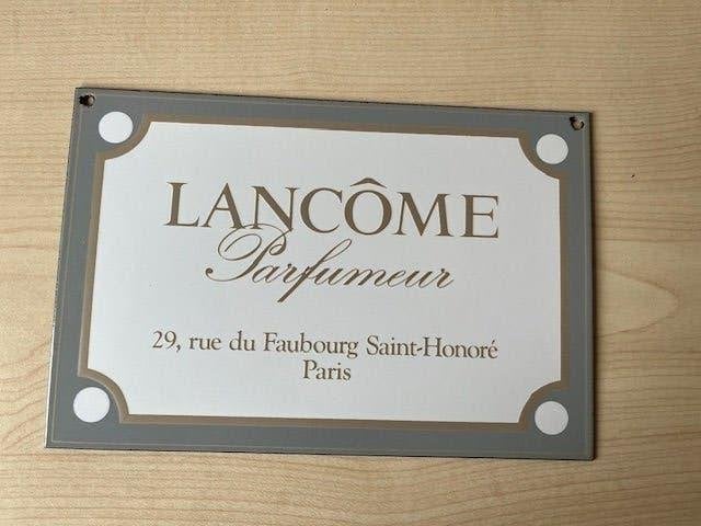 LANCOME ADVERTENTIEBORD, Ophalen of Verzenden, Gebruikt