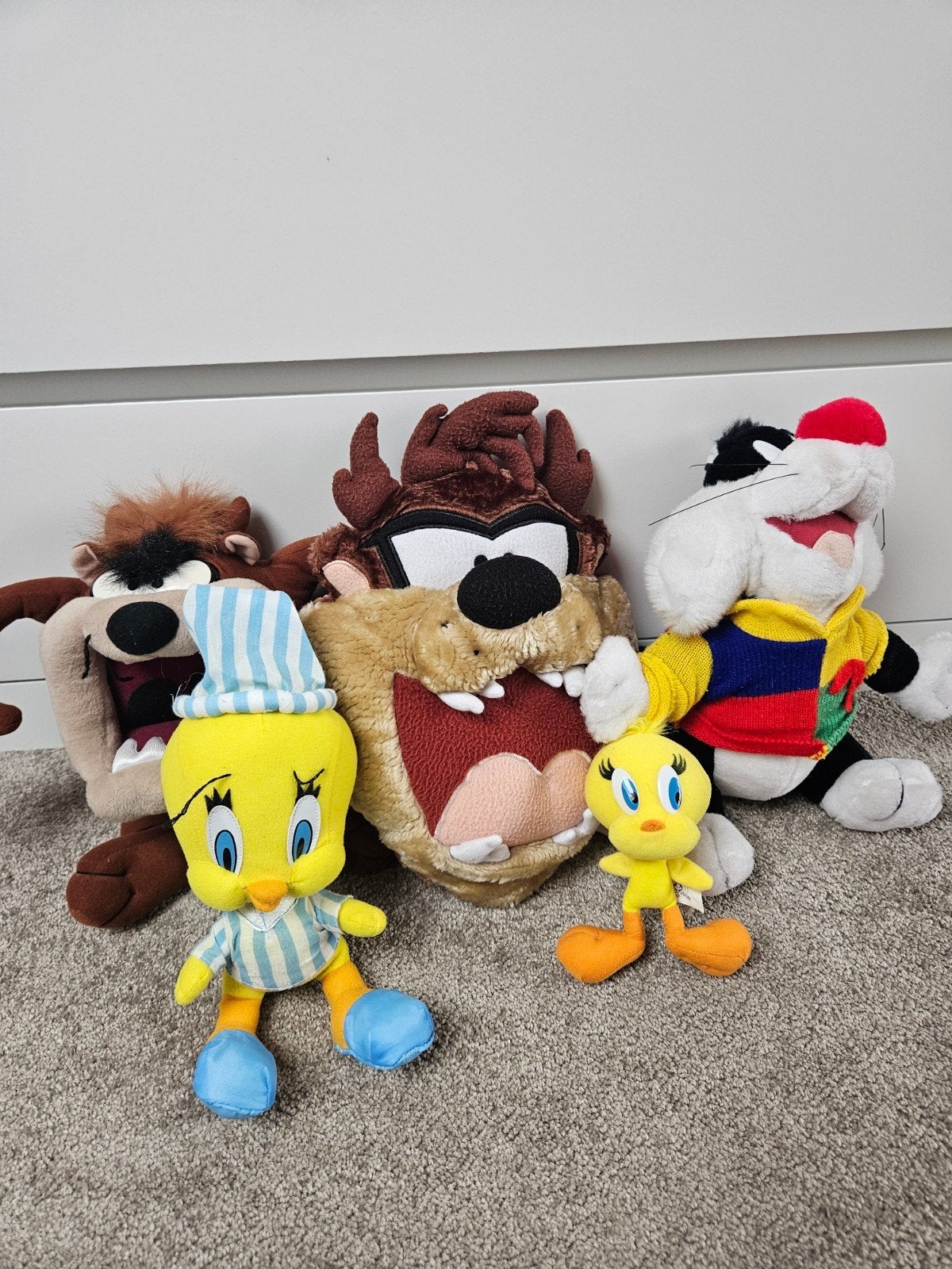 Looney Tunes knuffels: Taz, Tweety en Sylvester, Gebruikt, Overige merken, Overige karakters, Overige typen