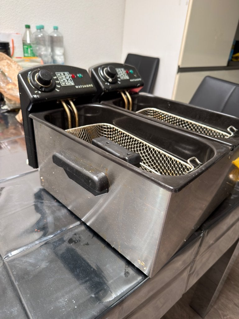 Dubbele friteuse, 4 liter of meer, Ophalen of Verzenden, Gebruikt, Duo-friteuse