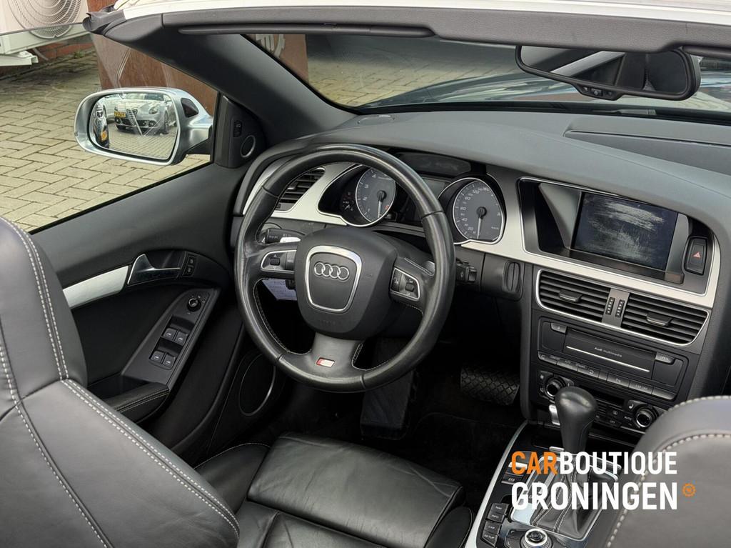 Audi S5 3.0 TFSI quattro cabrio | LEDER | B&O | STOELVERWARM, Auto's, Audi, Automaat, Euro 5, Gebruikt, Zwart