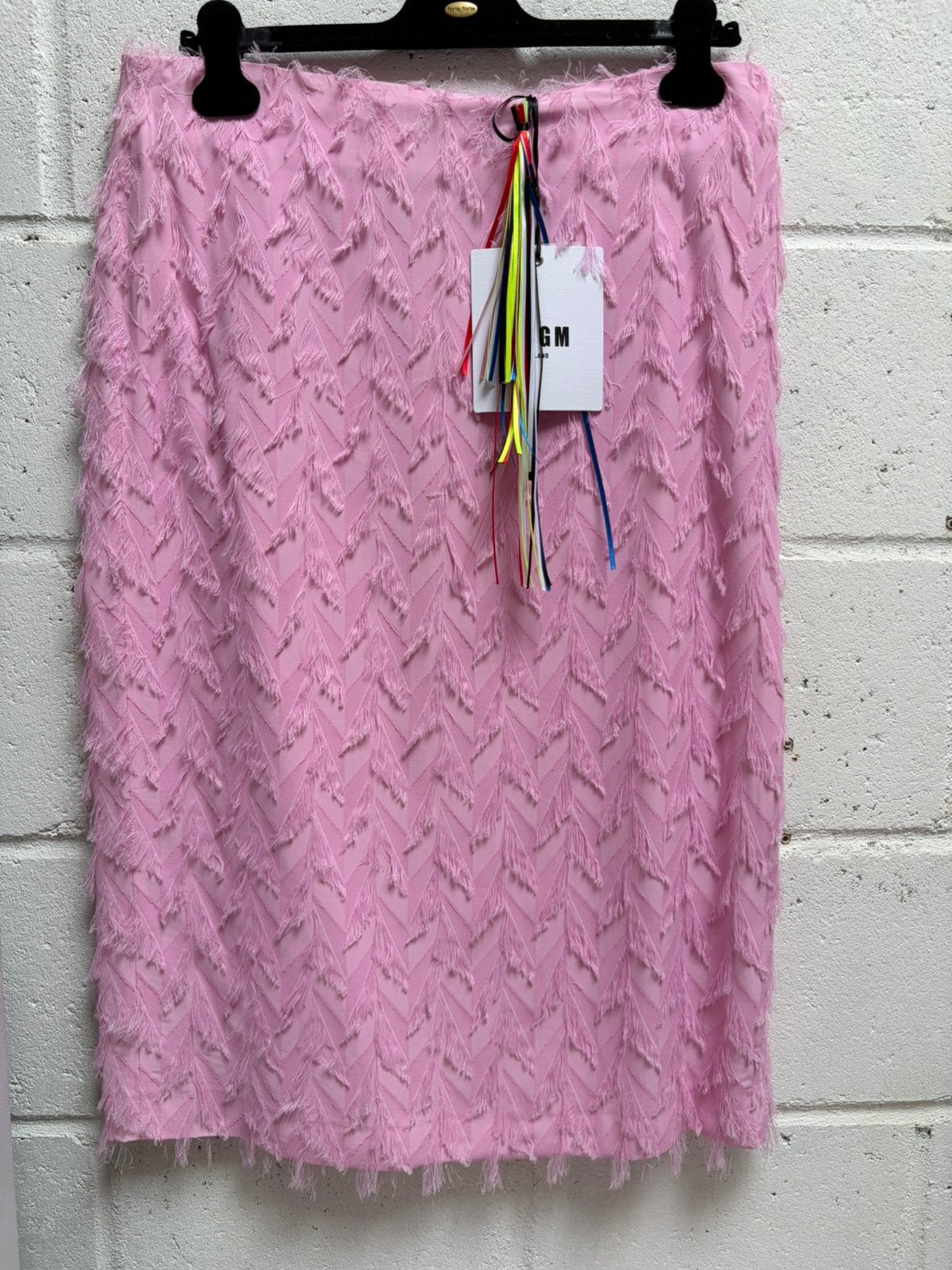 MSGM rok skirt it 46 / 42 gonna €395 roze, Kleding | Dames, Ophalen of Verzenden, Zo goed als nieuw, Roze, Onder de knie