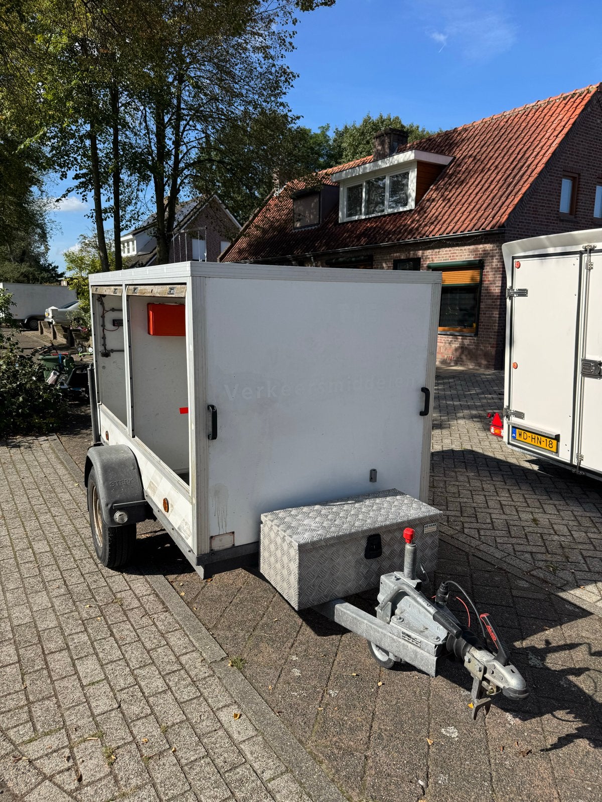 Unieke gesloten Theo Stet aanhanger (Ex-Politie)250x128x125, Ophalen, Gebruikt