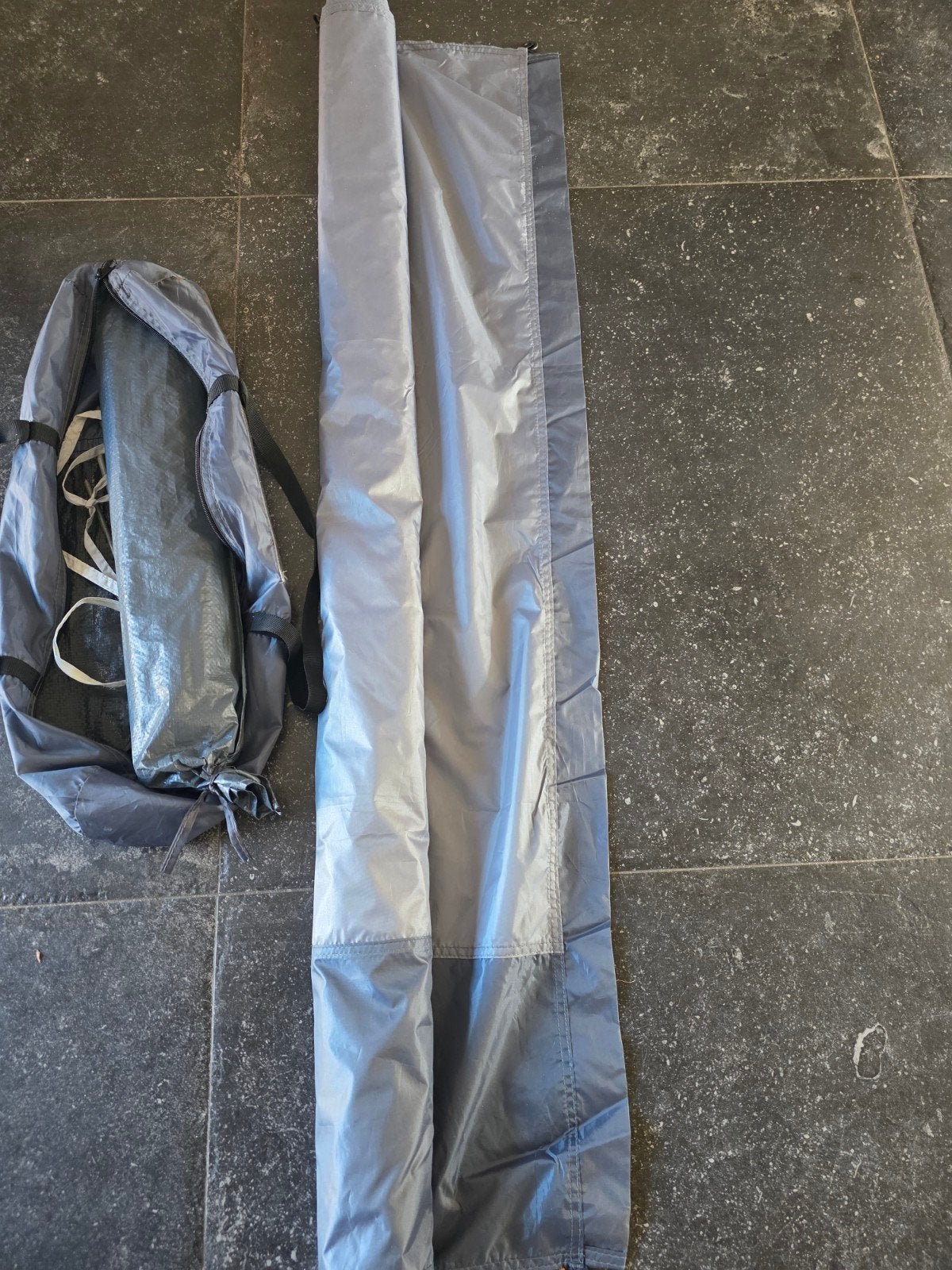 Windscherm camper hoog 135 lang 490, Ophalen of Verzenden, Gebruikt