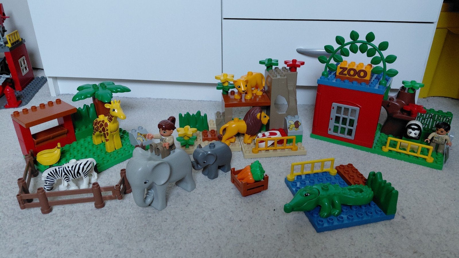 Duplo dierentuin, Kinderen en Baby's, Speelgoed | Duplo en Lego, Ophalen of Verzenden, Gebruikt, Complete set, Duplo