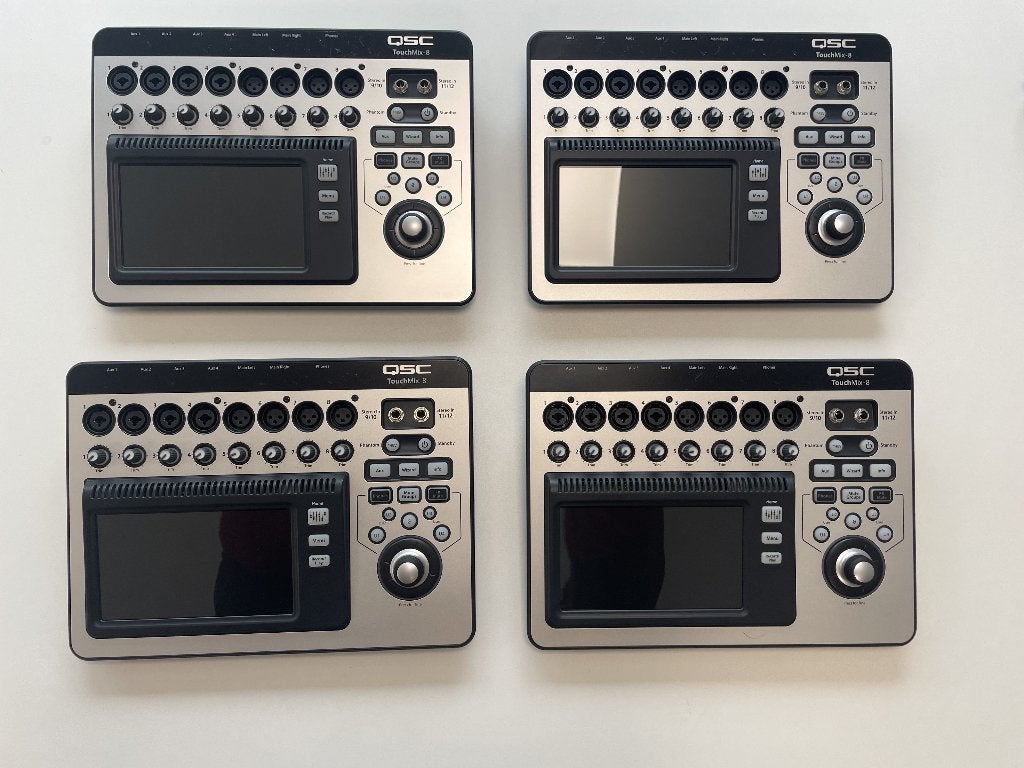 QSC Touchmix 8, Ophalen of Verzenden, Gebruikt, 10 tot 20 kanalen, Microfooningang