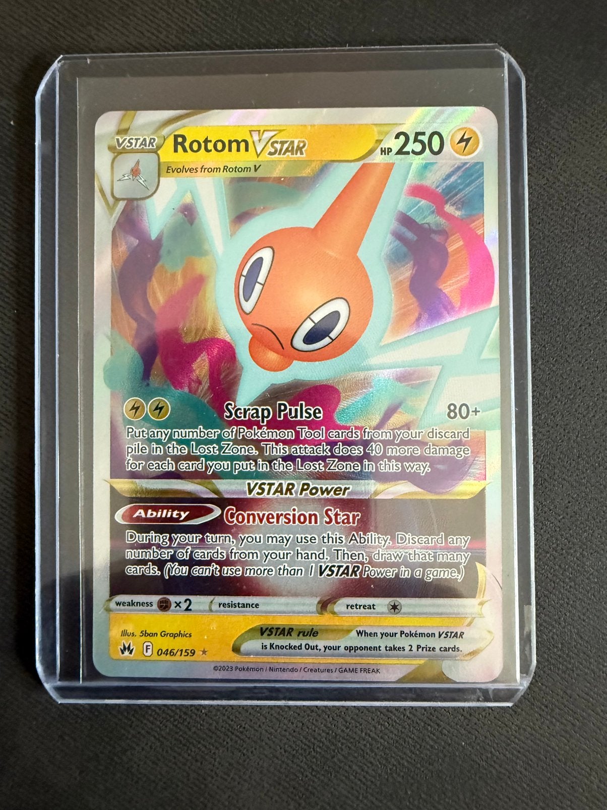 Rotom Vstar #046/159, Ophalen of Verzenden, Zo goed als nieuw