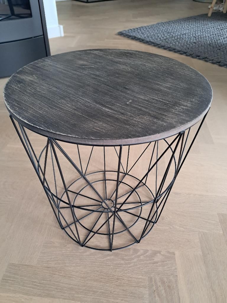 Bijzettafel draadmand, Ophalen, Minder dan 45 cm, Minder dan 55 cm, Gebruikt