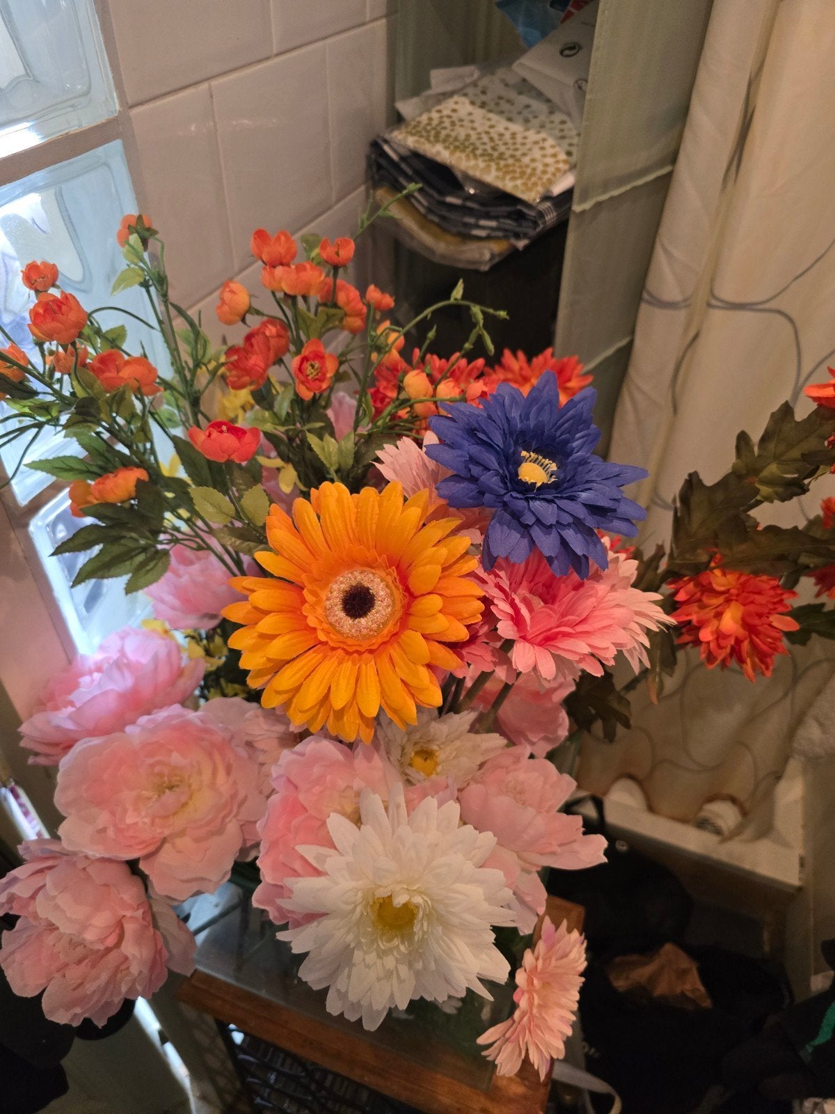 Kunst bloemen, Ophalen, Zo goed als nieuw