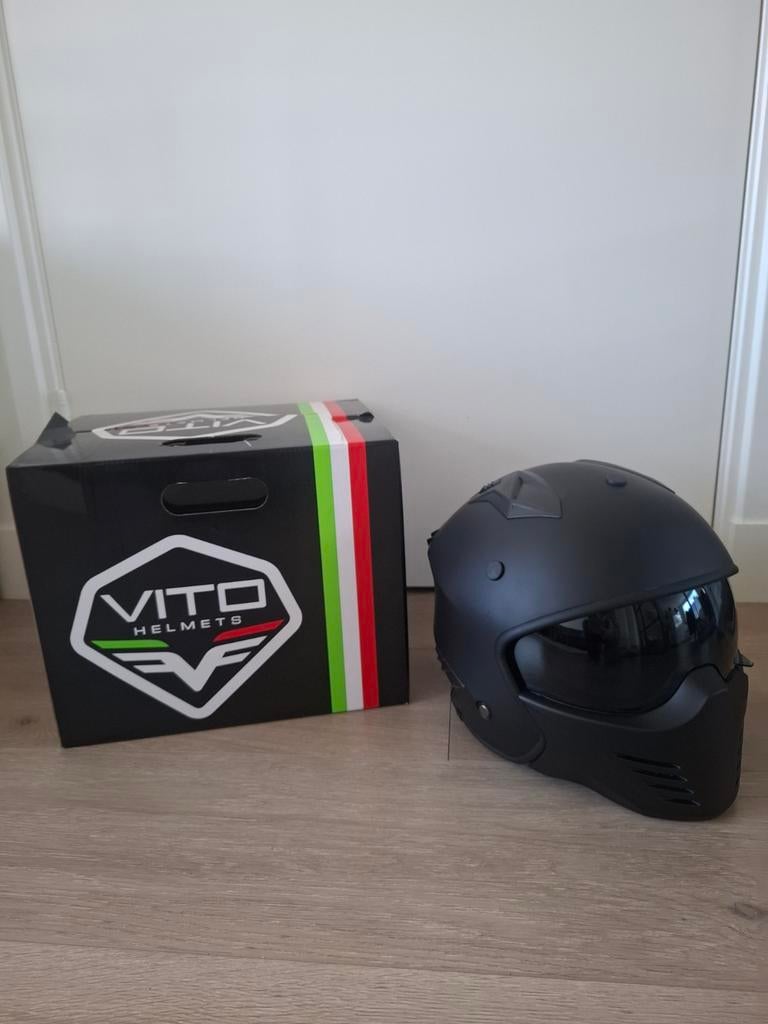 Vito Bruzano Mat Zwart Helm Maat M, Ophalen of Verzenden, Overige merken
