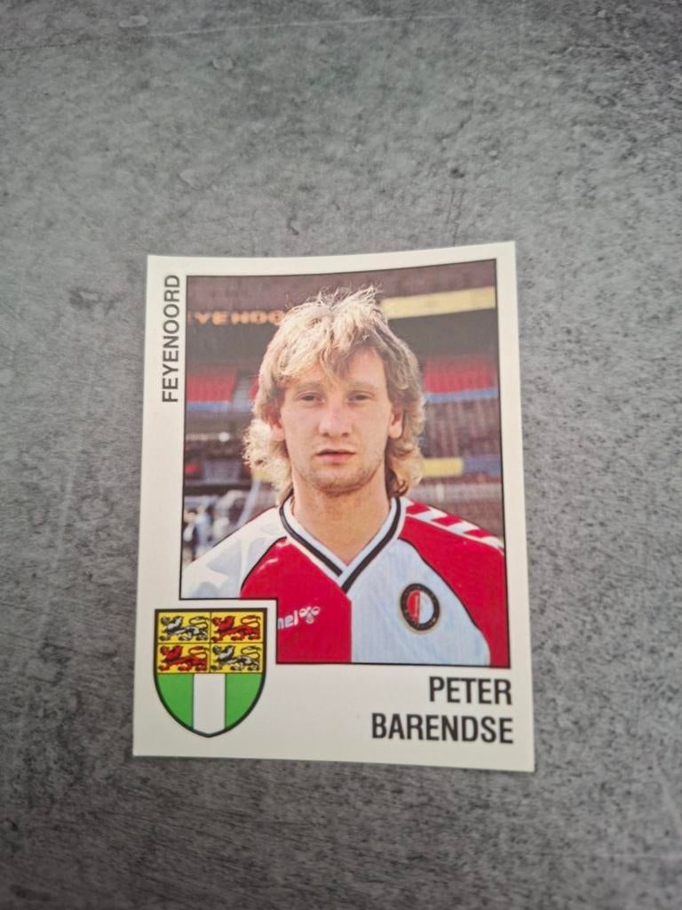 Panini sticker Voetbal 89. Speler Peter Barendse Feyenoord., Hobby en Vrije tijd, Stickers en Plaatjes, Verzenden, Zo goed als nieuw