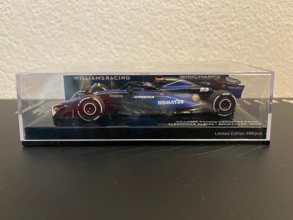 Williams FW46 A. Albon Bahrain GP 2024 1:43 F1 Minichamps, Ophalen, Nieuw, Auto, MiniChamps
