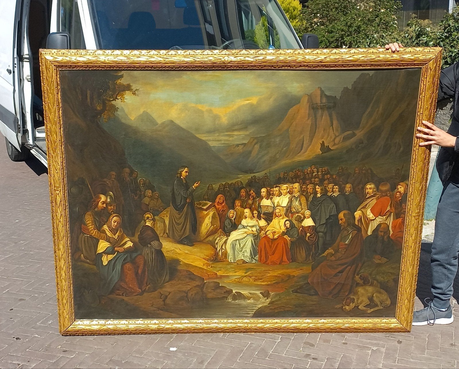 CHASSELAT 1850 -190X150cm, Antiek en Kunst, Ophalen of Verzenden