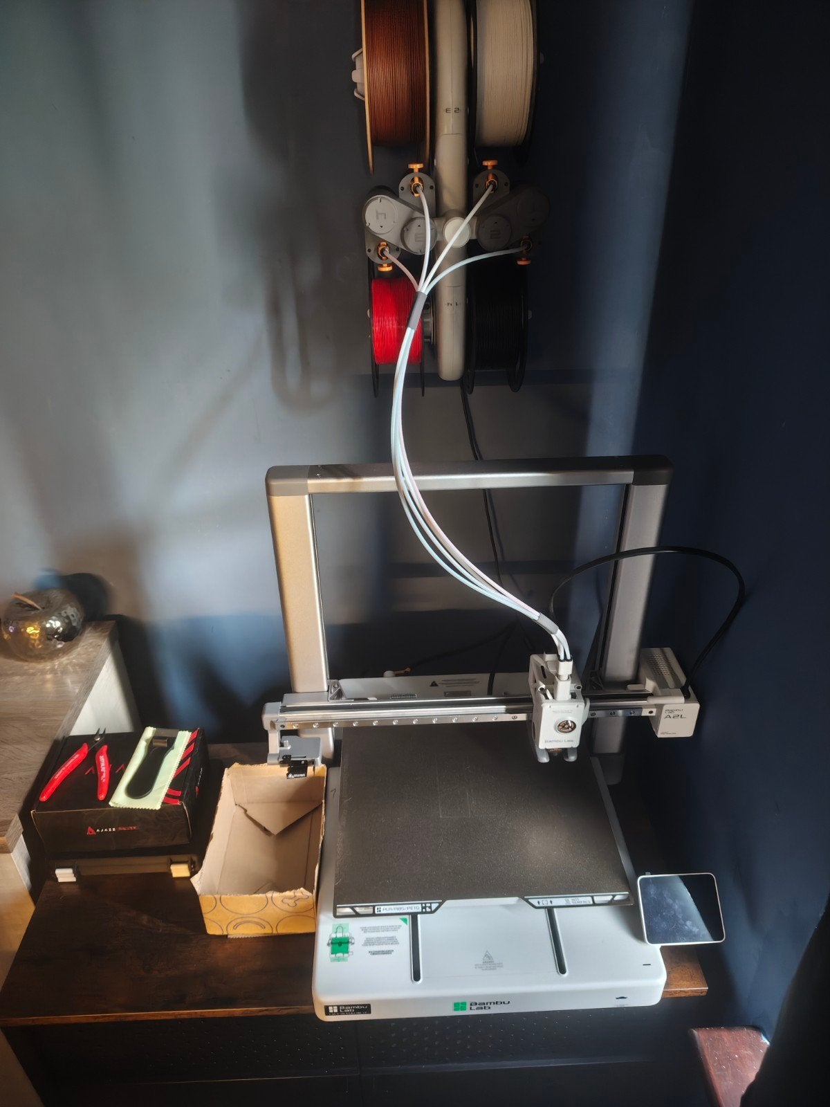 Bambulab a2l combo met snij en tekenset, Computers en Software, 3D Printers, Ophalen, Zo goed als nieuw