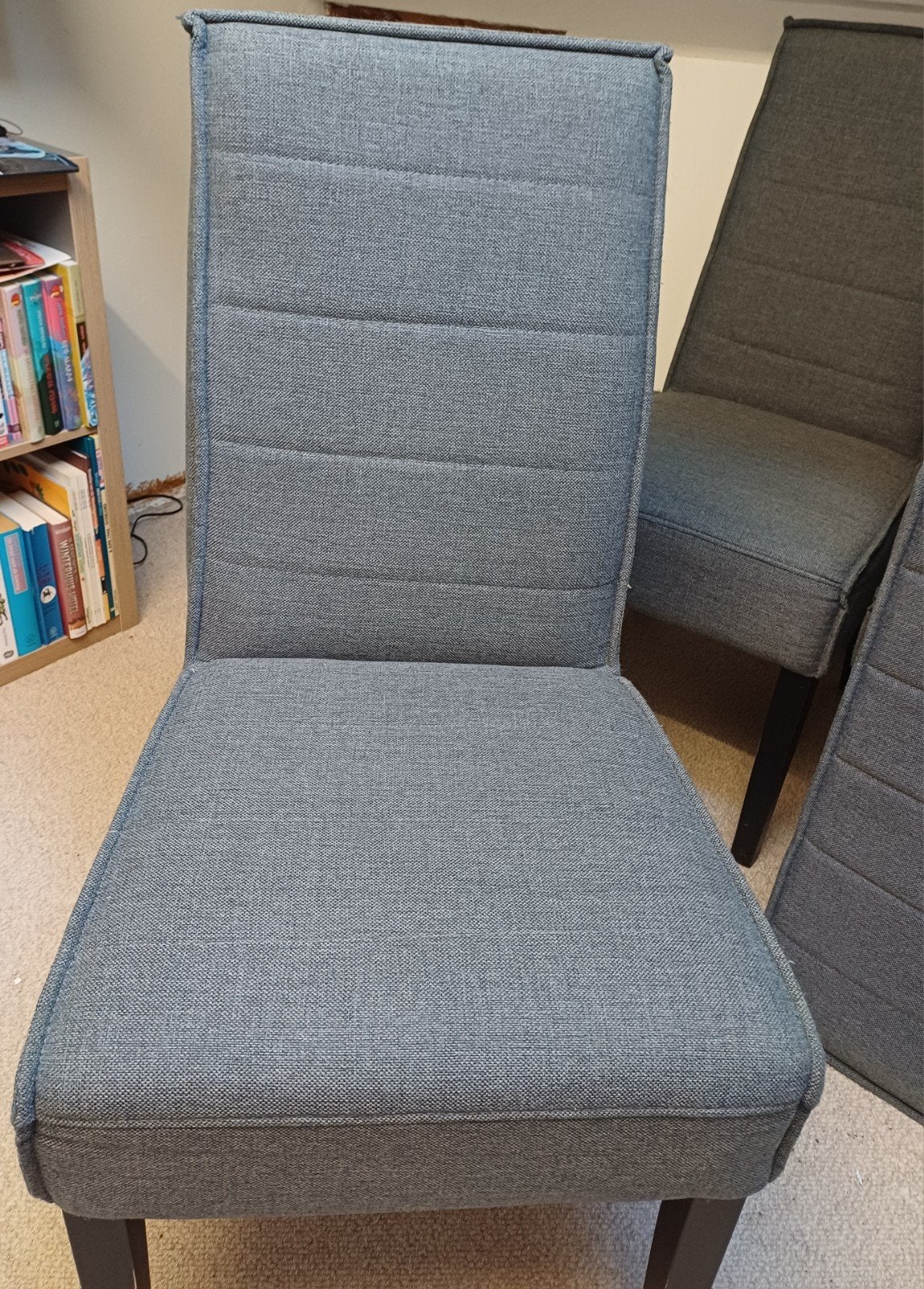 4 eetkamer stoelen, Ophalen, Gebruikt, Vier, Stof