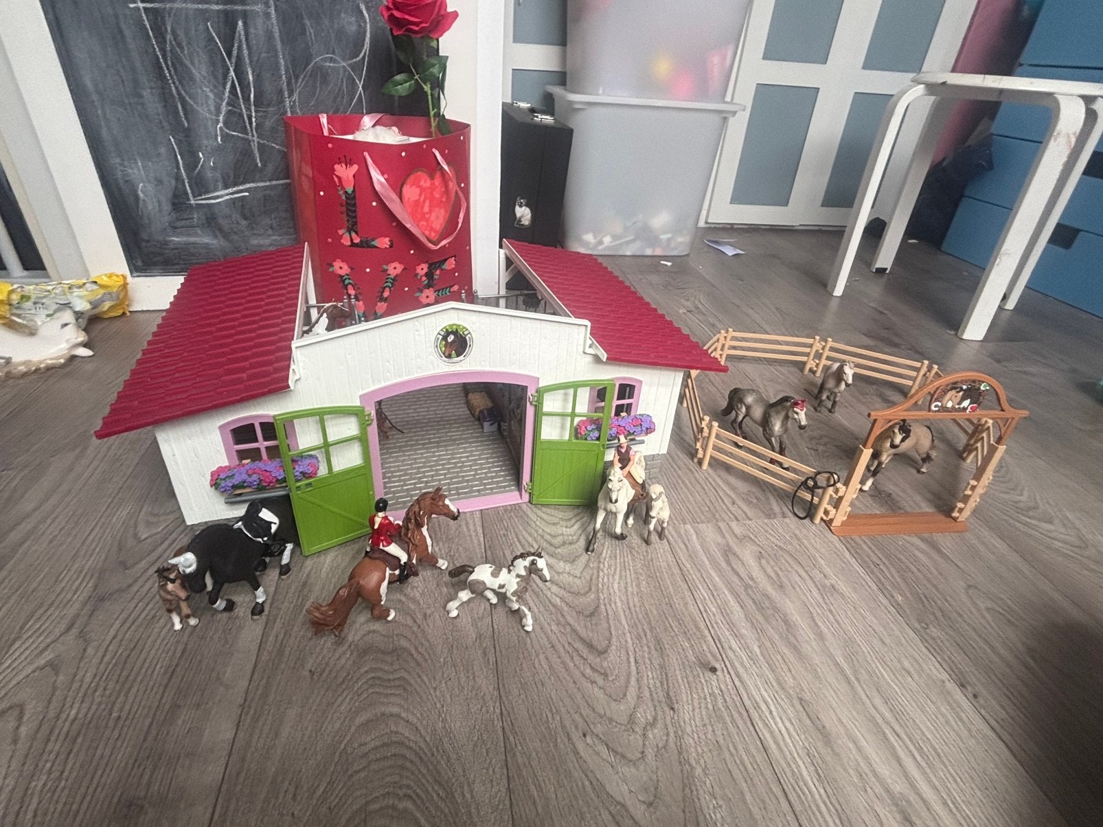 schleich manege, Verzenden, Zo goed als nieuw