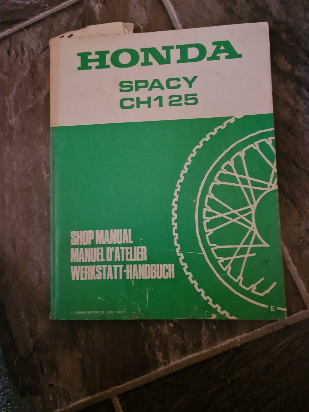 Honda Spacy CH125 Werkplaatshandboek, Ophalen of Verzenden