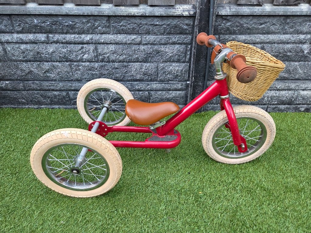 Trybike Steel 2-in-1 Loopfiets / Driewieler (Rood), Ophalen, Zo goed als nieuw, Loopfiets