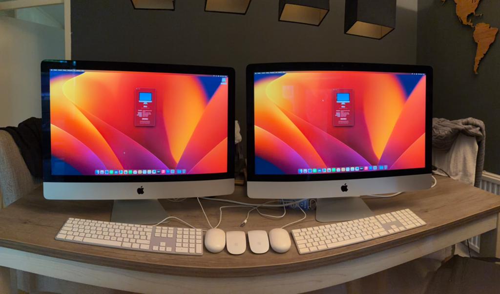 iMac 2017 (2 stuks) 27-inch 5K Retina, Computers en Software, Apple Desktops, Ophalen, SSD, IMac, Zo goed als nieuw