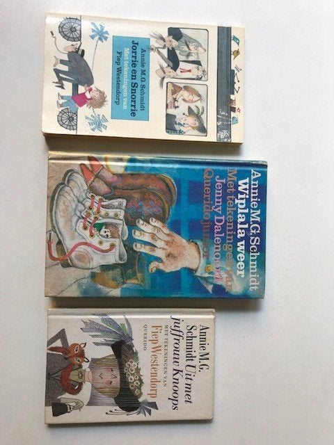 3 x Annie M.G. Schmidt o.a Wiplala Weer. Jorrie en Snorrie., Ophalen of Verzenden, Zo goed als nieuw, Annie M.G. Schmidt, Fictie algemeen