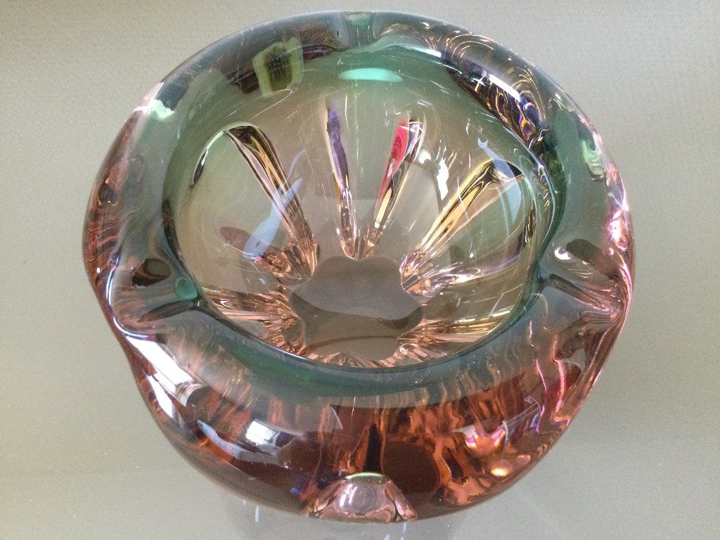 Chřibská "Bohemia Glass" Sculptuur / asbak – Josef Hospodka, Verzamelen, Ophalen of Verzenden, Huis en Inrichting