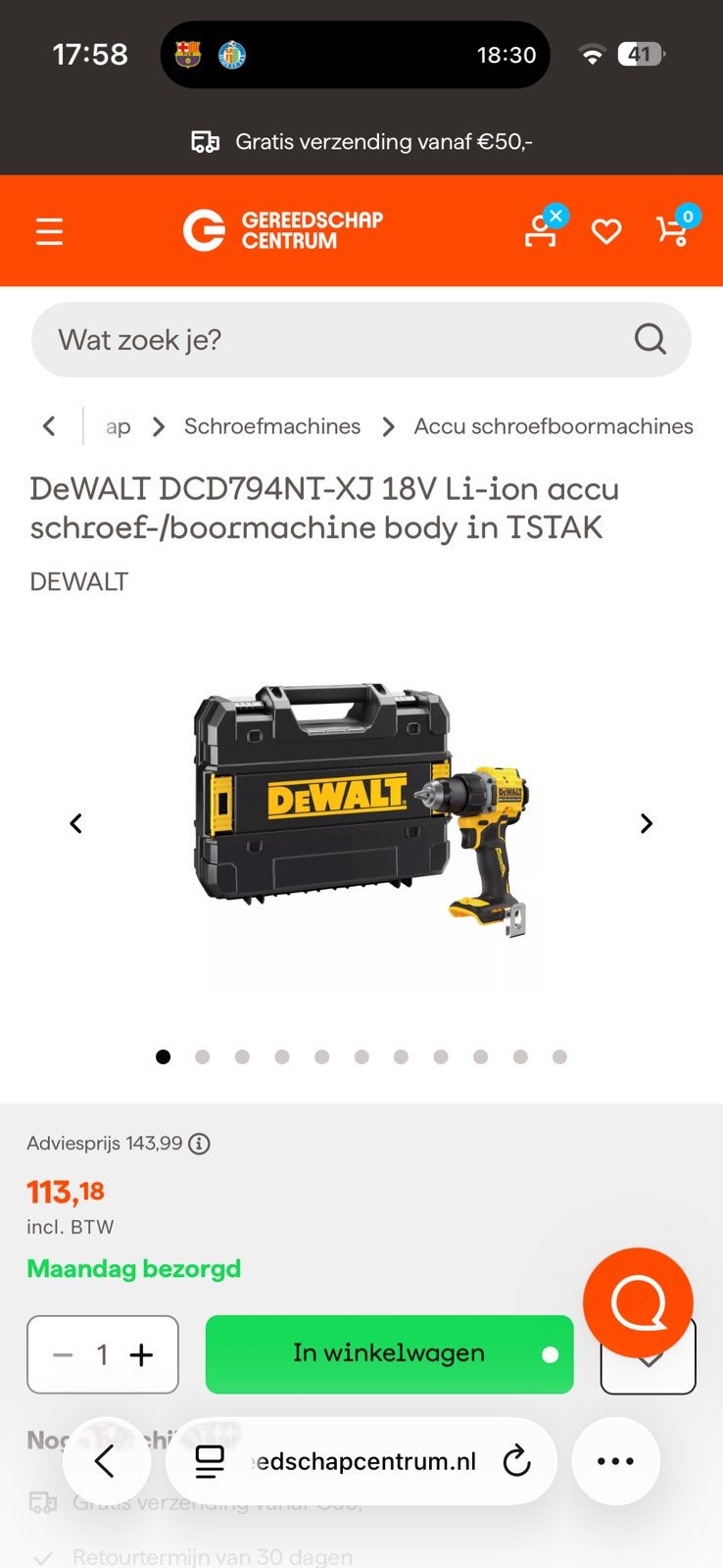 DEWALT , slag en boor schroefmacine’s in t stack, Ophalen of Verzenden, Nieuw, Boor- en Schroefmachine