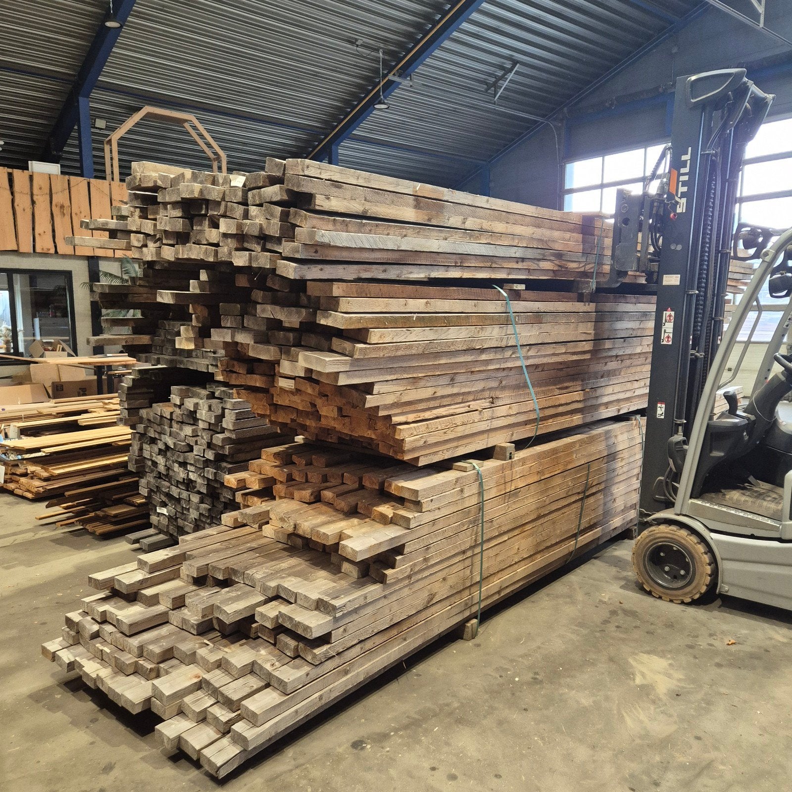 Diverse partijen thermo vuren balken 50x100 en 5x150, Doe-het-zelf en Verbouw, Hout en Planken, Ophalen of Verzenden, Balk, Vuren